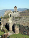 vision do castelo dende a parte de atras do convento de santo domingo de ribadavia